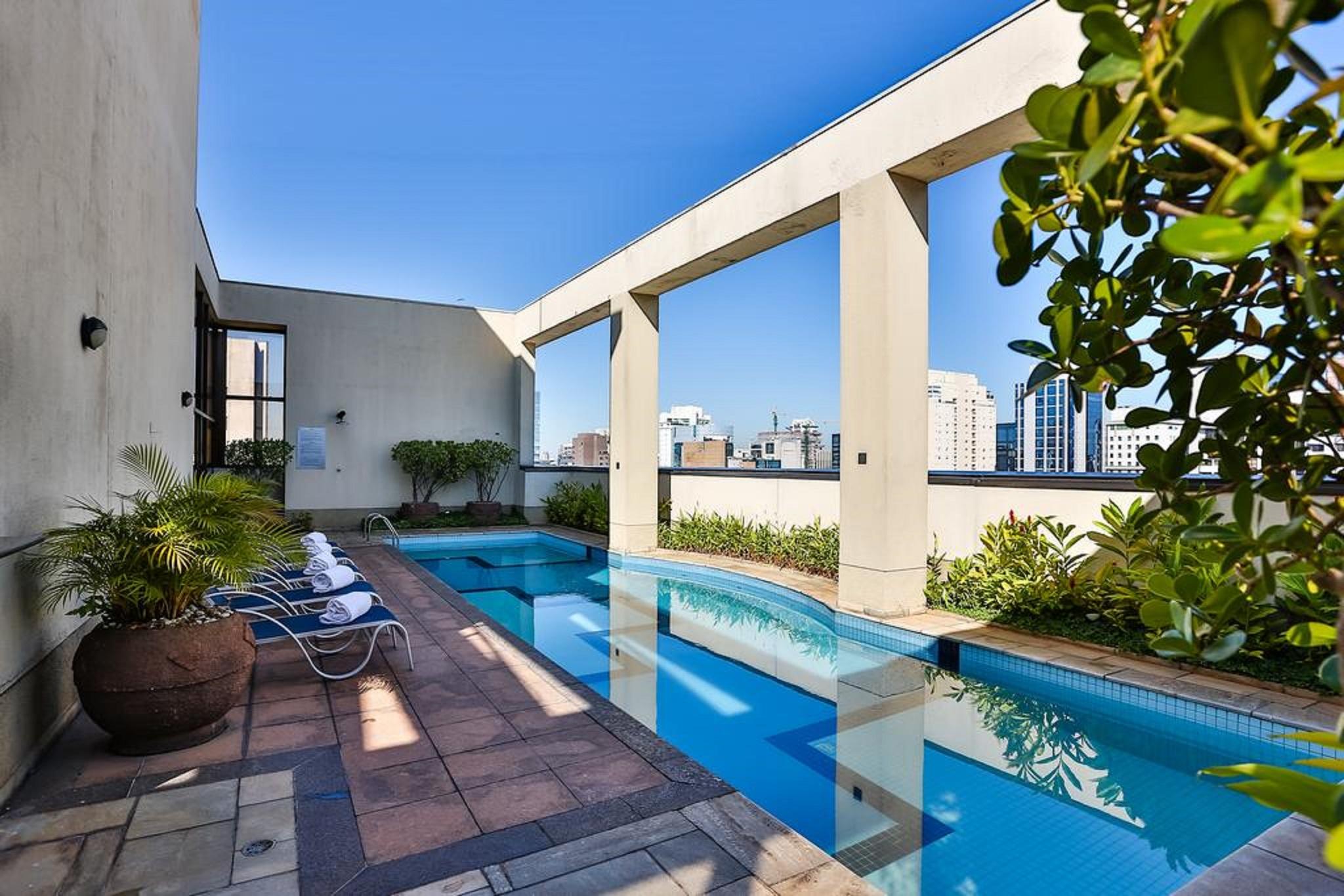 Double Tree By Hilton Sao Paulo Itaim Hotel Létesítmények fotó Rooftop pool
